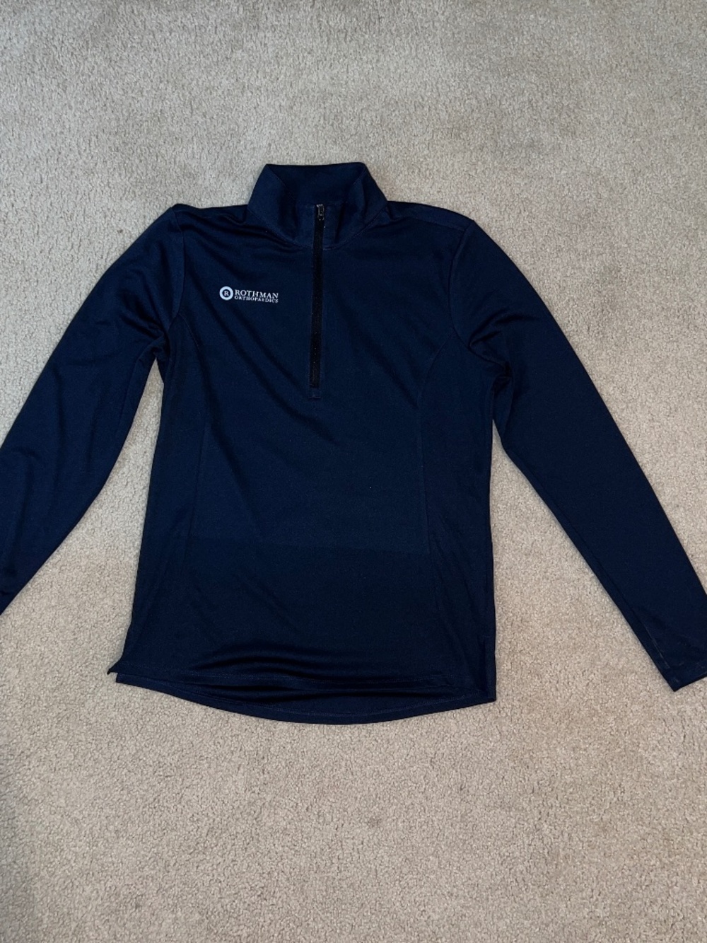 Sport-Tek Rothman Orthopedic Logo Navy Quarter Zip Dry Fit Pullover Ladies M